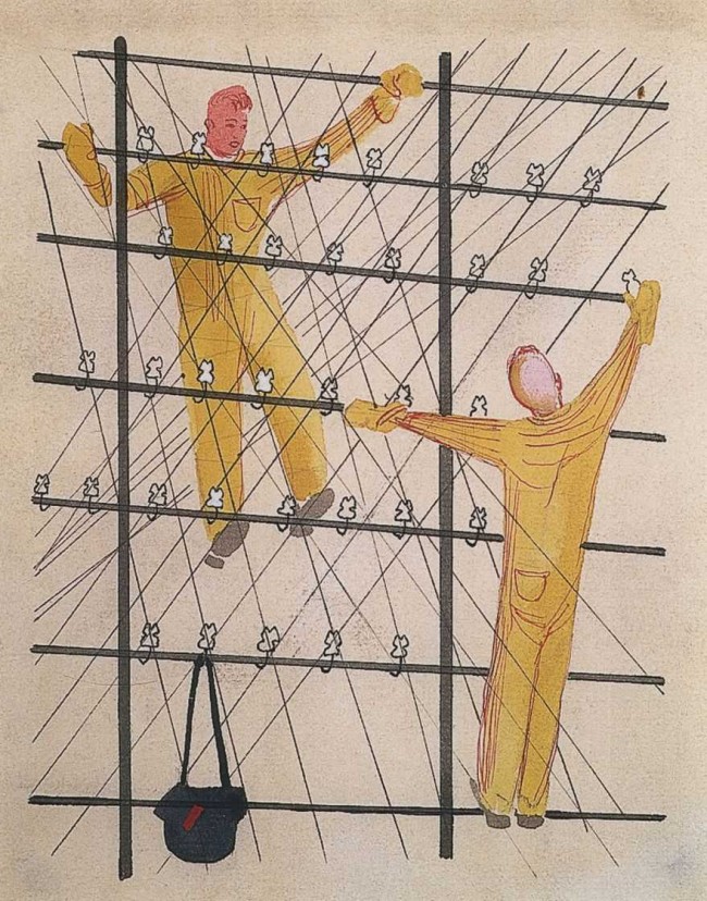 Сочинение по картине: Дейнека - "Рисунок для детской книжки «Электромонтер»"